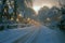 Twilight Sparkle on Snow-Clad Suburban Road