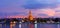 Twilight time of Wat Arun across ChaoPhraya River