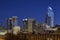 Twilight view of downtown Charlotte, North Carolina