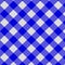 Twill blue and white diagonal plaid pattern