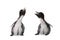 Twin baby penguins