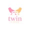 Twin Bird Song Circus Show Logo Design Template