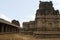 Twin chambered shrine of goddess, Achyuta Raya temple, Hampi, Karnataka. Sacred Center. View from south. Also seen is the cloister