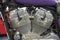 Twin cylinder motorcycle engine