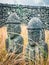 Twin Jeju idols (Dolharubang, the grandfather stones ) in Seon