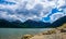 Twin Lakes Colorado Mountain Scene Clouds Rolling in