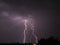 Twin lightning bolts in the Vryheid area, Natal.