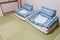 Twin mattress on Tatami mat