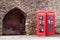 Twin Red Telephone Boxes