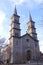 Twin Spires and Church Entrance