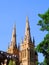 Twin Spires, St Mary`s Cathedral, Sydney, Australia