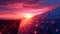 Twin Suns: Binary sunset illuminates solar sails, soaring towards a sustainable future., generative ai