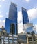 The Twin Towers of Columbus Circle in Manhattan, New York, USA