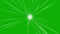 Twinkling star and light rays motion graphics with green screen background