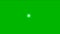 Twinkling star motion graphics with green screen background