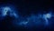 Twinkling Starry Night Sky And Slow Motion Deformation Dark Blue Nebula Clouds Of Space