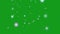 Twinkling stars green screen motion graphics