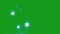 Twinkling stars green screen motion graphics