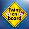 Twins on board sticker