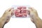 Twins Hand for Pork of isolate background