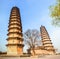 Twins pagodas-The old landmark of Taiyuan city