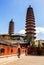 Twins pagodas-The old landmark of Taiyuan city