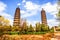 Twins pagodas-The old landmark of Taiyuan city