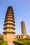 Twins pagodas-The old landmark of Taiyuan city