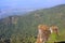 The twins rock on the Chiang rai doi inthanon peak in thailand, the highest mountain