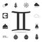 Twins And Zodiac Symbol icon. Detailed set of web icons. Premium quality graphic design. One of the collection icons for websites,