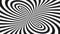 Twisted Black White Hypnotic Optical Illusion Psychedelic Stripes - 4K Seamless Loop Motion Background Animation