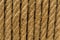 Twisted brown rope background