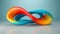 Twisted Colorful Shapes: Minimalistic Superb Clean Image AI Generated