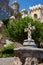 Twisted cross in the courtyard of the Pena Palace. Sintra. Portugal