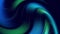 Twisted curved lines rotate as creative abstract background with liquid abstract gradient of green blue colors mix