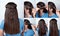 Twisted hairstyle tutorial for long hair