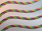 Twisted multicolored plastic cables 3d