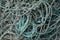 Twisted nylon rope background