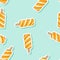 Twisted popsicle lollipop ice cream seamless pattern. Cute cartoon style hand drawn background texture tile