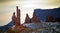 Twisted Rock Features in Iconic Monument Valley