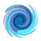 Twisted swirl colorful purple teal blue green color stain background
