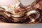 Twisted Waves and Industrial Design in Antique Gold and Burnished Copper