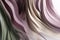 Twisted Waves of Mauve and Olive: Minimalist Design in 3D