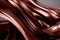 Twisted Waves in Rose Gold & Deep Maroon: 3D Rendered Modern Minimalist Desig