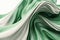 Twisted Waves of Saudi Flag Colors in Modern Minimalist 3D Render