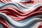 Twisted Waves: Stunning 3D Render of US Flag in Minimalist Desig