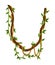 Twisted wild lianas branches banner. Jungle vine plants. Rainforest flora and exotic botany. Woody natural branches