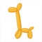 Twisting ballon. Giraffe shaped. Childish toy.