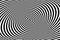 Twisting Whirl Motion and 3D Illusion in Abstract Op Art Striped Lines Pattern