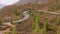 Twisty road in mountains to centre of Gran Canaria